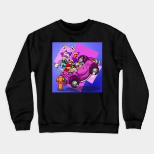 Clown Car Wreck Crewneck Sweatshirt